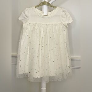 GUC Baby GAP Starry Tulle Ivory Dress – Size 18-24M
